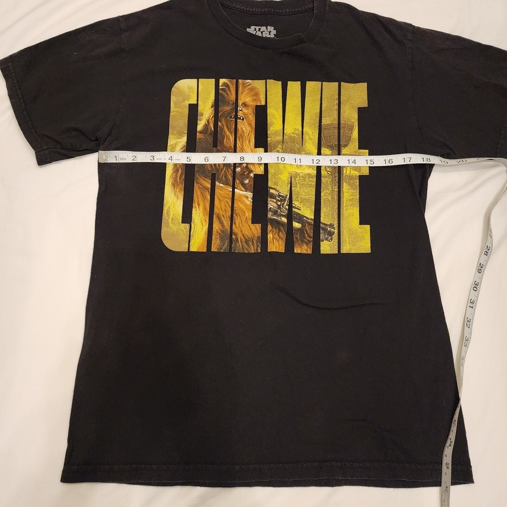 Disney Star Wars Black Chewy Chewbacca Tshirt Men's Medium Cotton Disney Con - Picture 5 of 6
